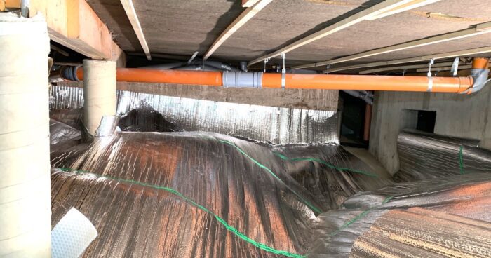 Isolering för krypgrund