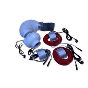 Pro-x 150 stor krypgrundsavfuktare för villor. Ventilation och värme för krypgrunden.