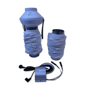 Uppgradering av Trygghetsvakten krypgrund till Pro X. Kompletterande fläkt, ljuddämpare och styrenhet till värmeslinga.